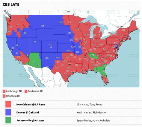 , FOX (stream with free trial from FUBO) The 7-4 Browns are 2-3 on the road. . Nfl tv map week 12
